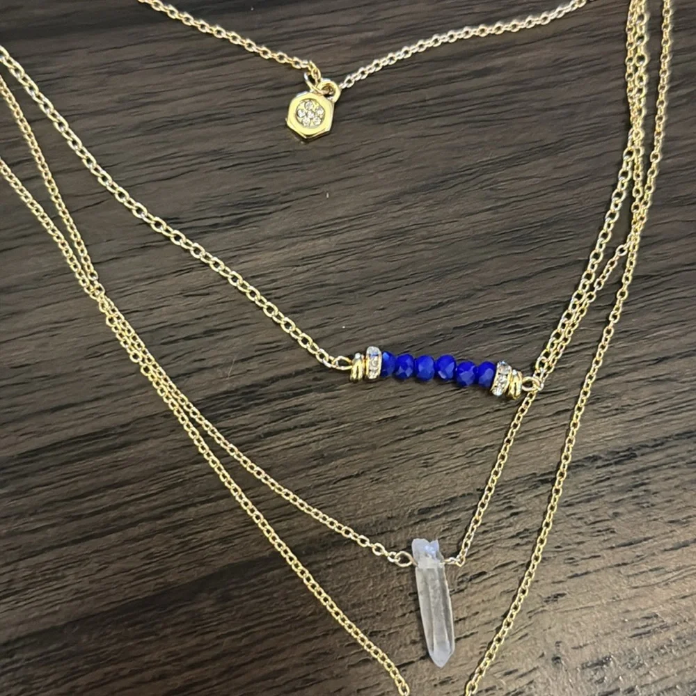 Ettika layered moon necklace NWT - Picture 3 of 4